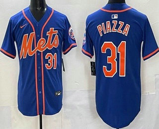 Men's New York Mets #31 Mike Piazza Blue Limited Jersey
