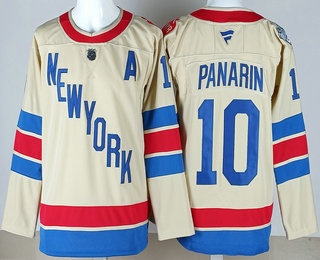 Men's New York Rangers #10 Artemi Panarin Cream 2026 Winter Classic Authentic Jersey