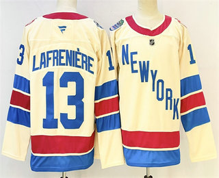 Men's New York Rangers #13 Alexis Lafreniere Cream 2026 Winter Classic Authentic Jersey