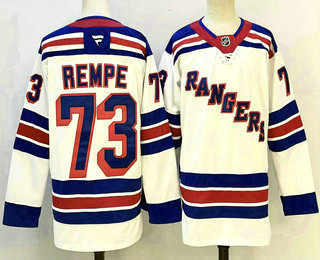 Men's New York Rangers #73 Matt Rempe White Authentic Jersey