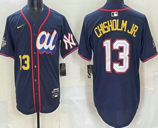 Men's New York Yankees #13 Jazz Chisholm Jr Navy 2025 All Star Limited Jersey