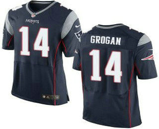 Men's New England Patriots #14 Steve Grogan Navy Blue Retired Player NFL Nike Elite Jersey