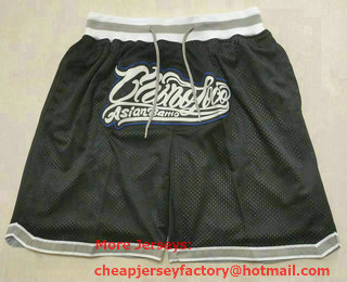 Men's North Carolina Tar Heels Black Just Don Swingman Throwback Shorts