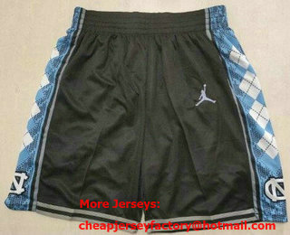 Men's North Carolina Tar Heels Black Swingman Shorts