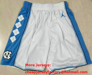 Men's North Carolina Tar Heels White Swingman Shorts