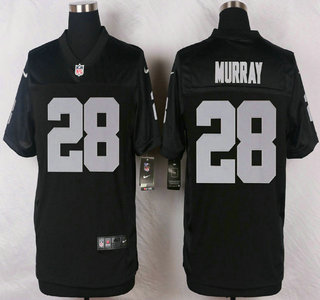 Men's Oakland Raiders #28 Latavius Murray Nike Black Elite Jersey