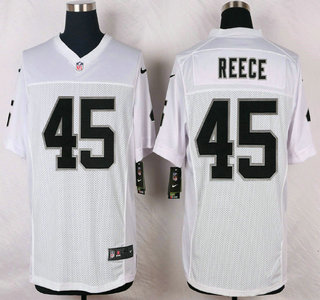 Men's Oakland Raiders #45 Marcel Reece Nike White Elite Jersey