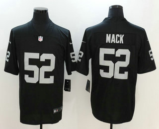 Men's Oakland Raiders #52 Khalil Mack Black 2017 Vapor Untouchable Stitched NFL Nike Limited Jersey