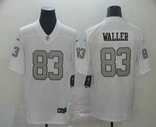 Men's Oakland Raiders #83 Darren Waller White 2016 Color Rush Stitched NFL Nike Limited Jersey