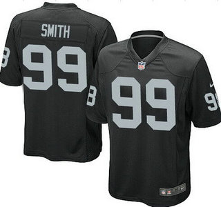 Men's Oakland Raiders #99 Aldon Smith Black Team Color NFL Nike Elite Jersey