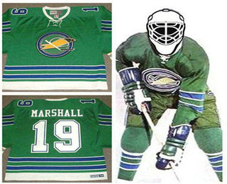 Men's Oakland Seals #19 bert marshall 1968 CCM Vintage Throwback Home Green Jersey
