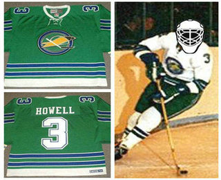 Men's Oakland Seals #3 HARRY HOWELL 1969 CCM Vintage Throwback Home Green Jersey