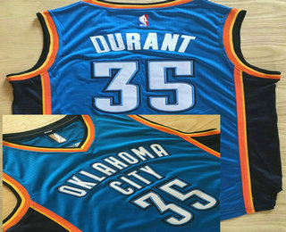 Men's Oklahoma City Thunder #35 Kevin Durant Blue AU Soul Swingman Jersey