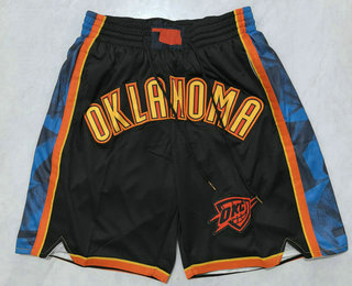 Men's Oklahoma City Thunder Black 2024 City Just Don Shorts