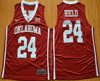 Men's Oklahoma Sooners #24 Buddy Hield Red 2016 College Basketball Nike Jersey