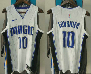 Men's Orlando Magic #10 Evan Fournier New White 2018 Nike Swingman Printed NBA Jersey