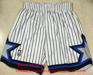Men's Orlando Magic 1994-95 White Hardwood Classics Soul Swingman Throwback Shorts
