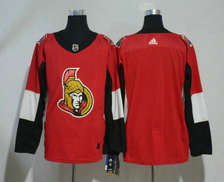 Men's Ottawa Senators Blank Red Home 2017-2018 Hockey Stitched NHL Jersey