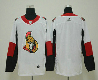 Men's Ottawa Senators Blank White 2017-2018 Hockey Stitched NHL Jersey