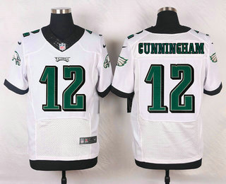 Men's Philadelphia Eagles #12 Randall Cunningham White Retired Player NFL Nike Elite Jersey