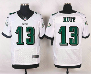 Men's Philadelphia Eagles #13 Josh Huff White Retired Player NFL Nike Elite Jersey