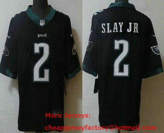 Men's Philadelphia Eagles #2 Darius Slay Jr Limited Black Vapor Jersey