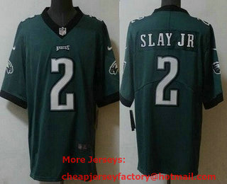 Men's Philadelphia Eagles #2 Darius Slay Jr Limited Green Vapor Jersey