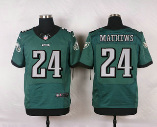 Men's Philadelphia Eagles #24 Ryan Mathews Midnight Green Team Color NFL Nike Elite Jersey