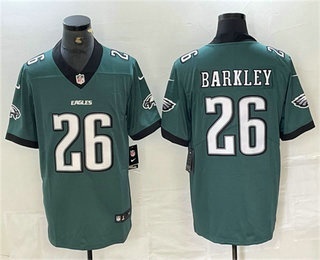 Men's Philadelphia Eagles #26 Saquon Barkley Green 2024 New Vapor Untouchable Limited Stitched Jersey