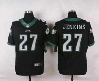 Men's Philadelphia Eagles #27 Malcolm Jenkins Black Alternate NFL Nike Elite Jersey