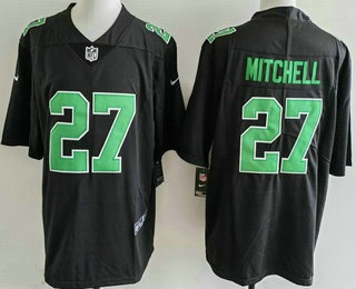 Men's Philadelphia Eagles #27 Quinyon Mitchell Limited Black Alternate Vapor Jersey