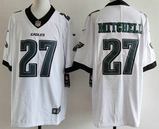 Men's Philadelphia Eagles #27 Quinyon Mitchell Limited White Vapor Jersey