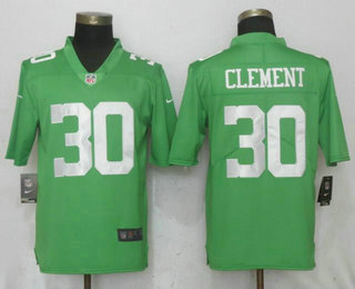 Men's Philadelphia Eagles #30 Corey Clement Light Green 2017 Vapor Untouchable Stitched NFL Nike Limited Jersey