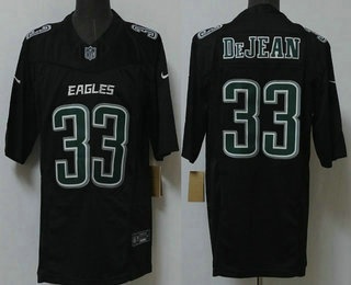 Men's Philadelphia Eagles #33 Cooper DeJean Limited Black Fashion Vapor Jersey