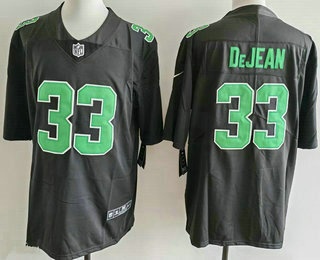 Men's Philadelphia Eagles #33 Cooper DeJean Limited Black Alternate Vapor Jersey