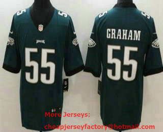 Men's Philadelphia Eagles #55 Brandon Graham Limited Green Vapor Jersey
