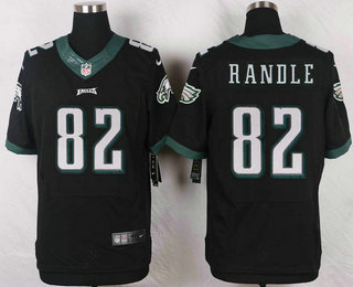Men's Philadelphia Eagles #82 Rueben Randle Black Alternate NFL Nike Elite Jersey