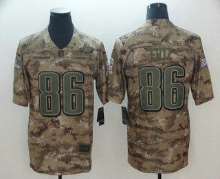Men's Philadelphia Eagles #86 Zach Ertz Nike Camo 2018 Salute to Service Stitched NFL Limited Jersey