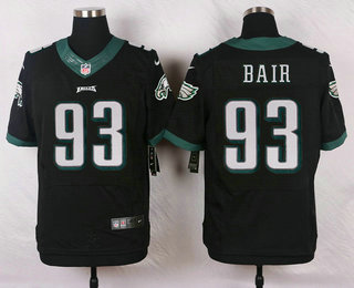Men's Philadelphia Eagles #93 Brandon Bair Black Alternate NFL Nike Elite Jersey
