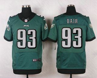 Men's Philadelphia Eagles #93 Brandon Bair Midnight Green Team Color NFL Nike Elite Jersey