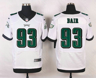 Men's Philadelphia Eagles #93 Brandon Bair White Road NFL Nike Elite Jersey