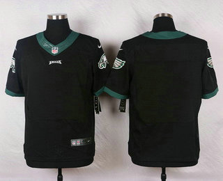 Men's Philadelphia Eagles Blank Black Alternate NFL Nike Elite Jersey