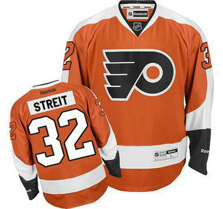 Men's Philadelphia Flyers #32 Mark Streit Orange Home Jersey