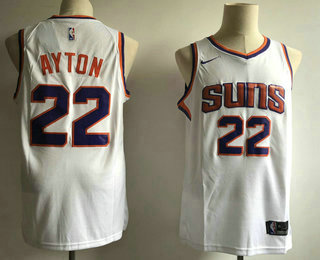Men's Phoenix Suns #22 Deandre Ayton White 2018 Nike Swingman Stitched NBA Jersey (Without The Sponsor Logo)
