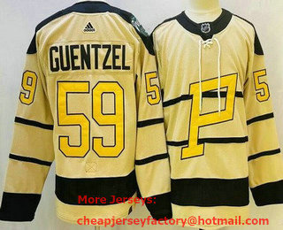 Men's Pittsburgh Penguins #59 Jake Guentzel Cream 2023 Winter Classic Authentic Jersey
