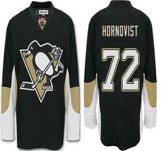 Men's Pittsburgh Penguins #72 Patric Hornqvist Black Home Jersey