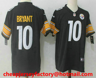Men's Pittsburgh Steelers #10 Martavis Bryant Black 2017 Vapor Untouchable Stitched NFL Nike Limited Jersey