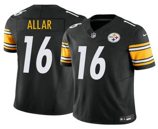 Men's Pittsburgh Steelers #16 Drew Allar Black FUSE College Football Jersey