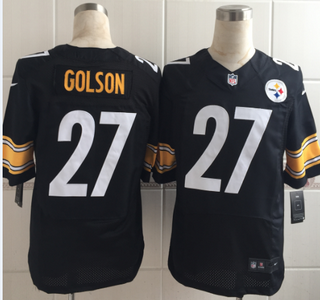 Men's Pittsburgh Steelers #27 Senquez Golson Nike Black Elite Jersey