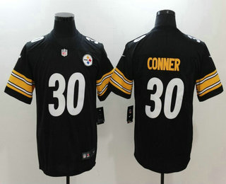 Men's Pittsburgh Steelers #30 James Conner Black 2017 Vapor Untouchable Stitched NFL Nike Limited Jersey